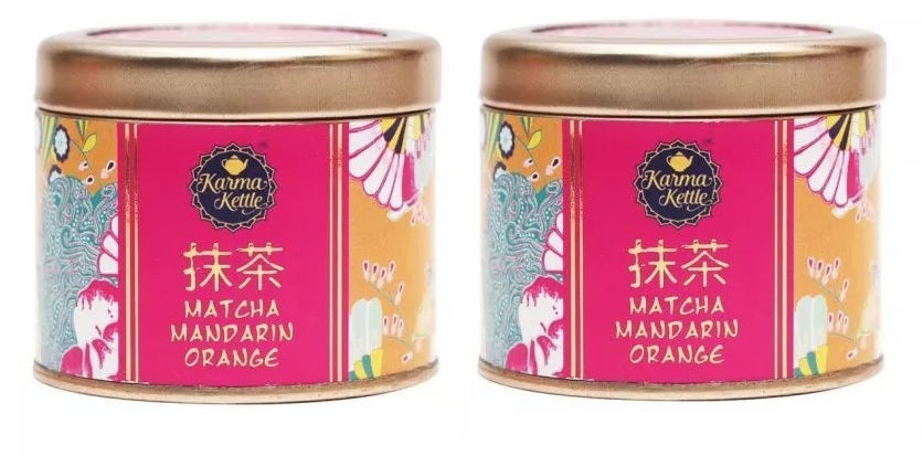 Matcha Mandarin Orange Tea (50 g), Prod. Karma Kettle (Pack of 2) SN012