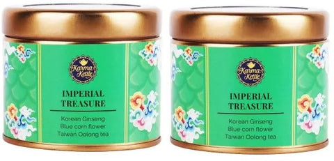 Karma Kettle Imperial Treasure Taiwanese Oolong tea with Korean ginseng and cornflower (15 pack) x 2 SN066