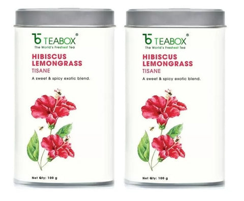 Teabox Herbal tea from Hibiscus and Lemongrass (100 g) Pack of 2 SN035