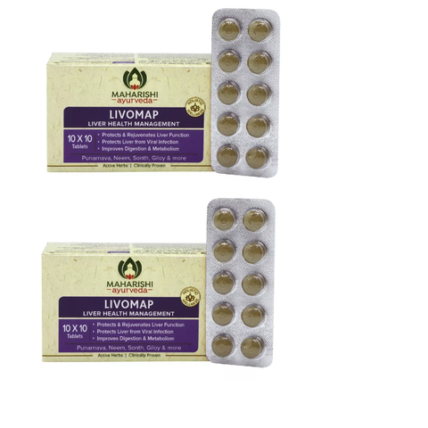 Maharishi Ayurveda Livomap (100 tabs, 500 mg) (Pack of 2)  JS50