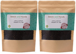 Seeds and Hands Black granulated tea Assam (Pack of 2, each 200 g) SN087