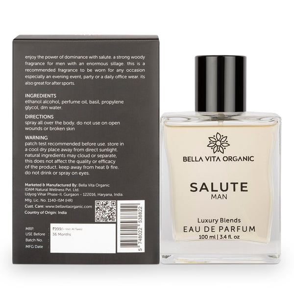 Bella Vita - Salute Strong Woody Perfume For Men, 100 ml X 2 YK067