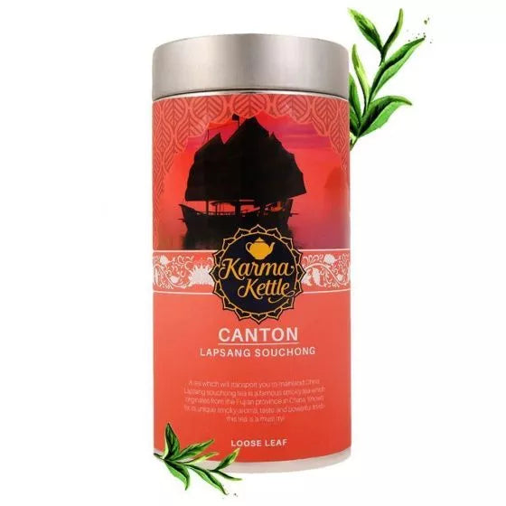 Karma Kettle Canton Lapsang Souchong Tea (Pack of 2 , each 75 g) SN095