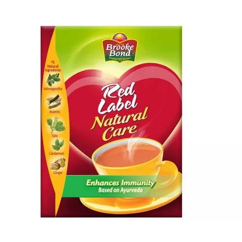 Brooke Bond Red Label Natural Care with 5 Ayurvedic herbs (250 g) Pack of 2 SN030