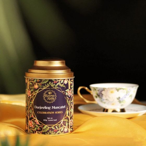 Karma Kettle Black tea Darjeeling Muscatel (Pack of 2 , each 100 g) SN070