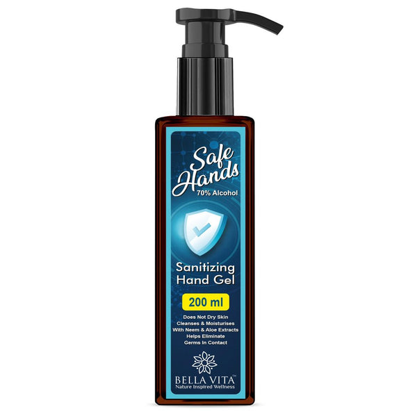 Bella Vita - Safe Hands Hand Sanitizer With Neem & Aloe Vera Extracts 200 ml X 2 YK072