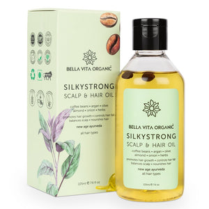 Bella Vita - Silky Strong Coffee Onion Ayurvedic Herbal Anti-Dandruff Natural Hair Growth Oil 225ml YK601