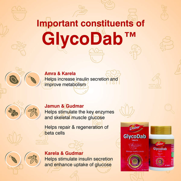 Dabur GlycoDab - 60 Tablets YK032