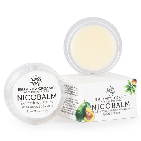 8g X 2 NicoBalm Natural Lip Balm For Dry and Chapped Lips YK018