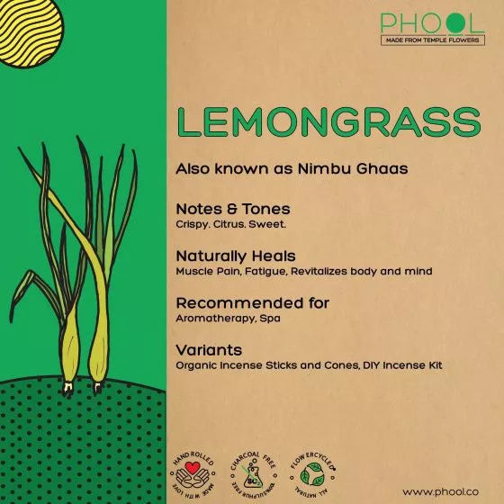 Aromatic cones Lemongrass prod. Phool 40 pcs X 2 YK130
