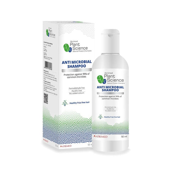 2 X 200ml Atrimed Plant Science Antimicrobial shampoo with Aloe, Green gram and Wheat Yk03