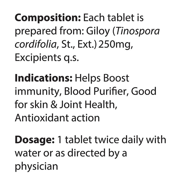 DABUR Giloy Tablet- Immunity Booster | Helps in Blood Purification (60 + 20 tablets Free)