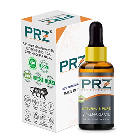 PRZ Spikenard (Jatamansi) Essential Oil - Pure Natural for Skin Care & Hair Care, 15 ml X 2 YK12