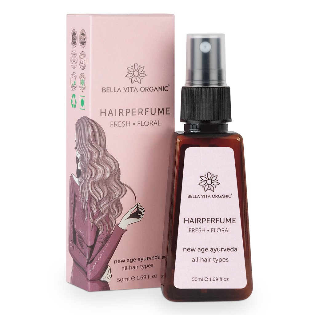 Bella Vita Organic - Hair Perfume Mist Spray For All Hair Types Alcohol Free With Fresh and Floral - 50ml YK107