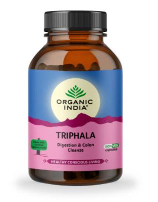 Organic India Triphala Capsule 180 Cap Bottle For Constipation Gas Ayurvedic WA325