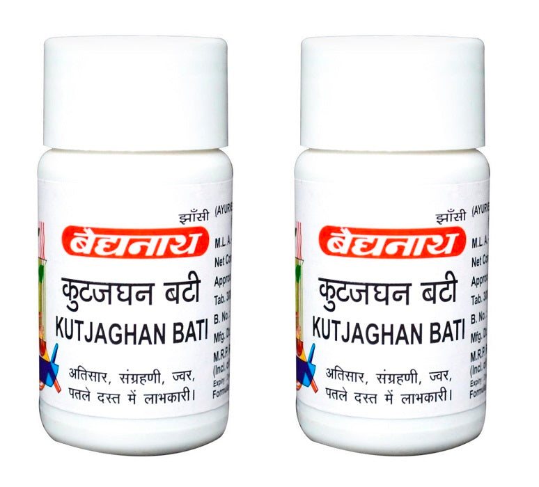 Baidyanath Kutajghan Bati 40 tab. Pack of 2 JS34