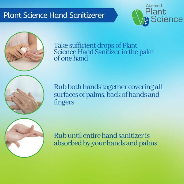 2 X 500 ml Atrimed Plant Science Herbal Hand Sanitizer | 70% Alcohol Based Hand Sanitizer YK07