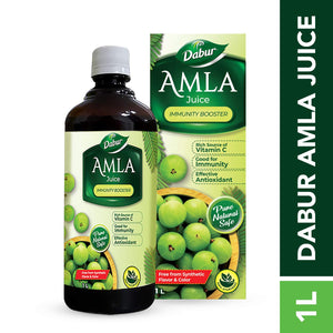 1 ltr Dabur Amla Juice, Pure Natural and 100% Ayurvedic Juice for Immunity boosting YK017