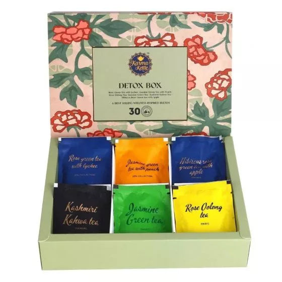 Karma Kettle Detox tea set 6 flavors (30 packs, 2 g) Pack of 2 SN029