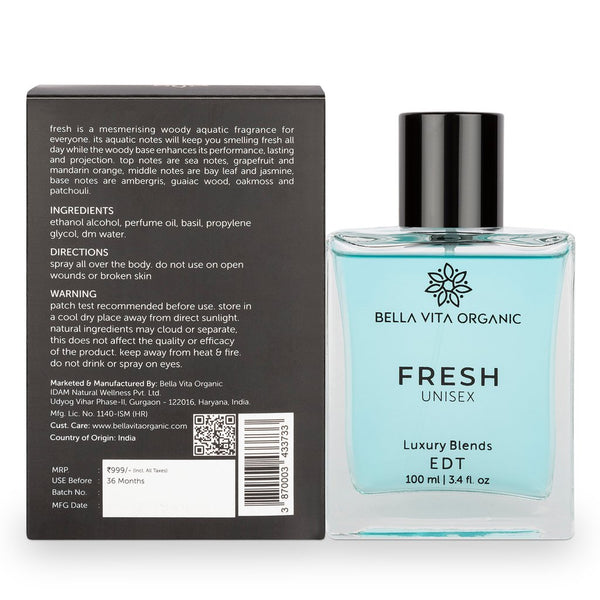 Bella Vita - Fresh Unisex Perfume For Men & Women  100 ml X 2 YK067
