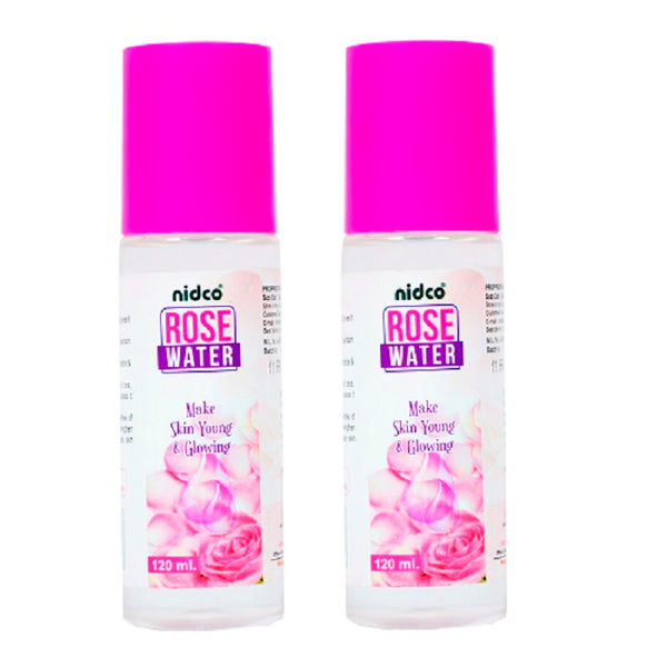 Nidco Rose water (120 ml) (Pack Of 2) Rose Water, prod - SK03