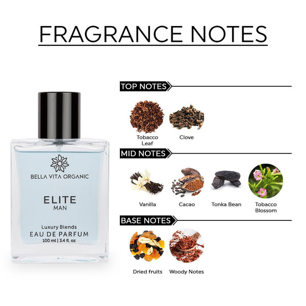 Bella Vita - Elite Perfume For Men Long Lasting Sweet Woody Scent, 100 ml X 2 YK075
