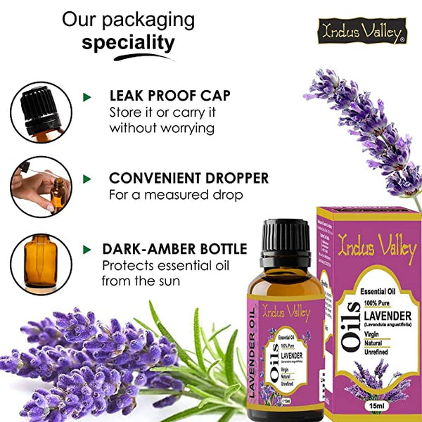 Indus Valley Lavender Essential Oil - 15 ml X 2 YK39