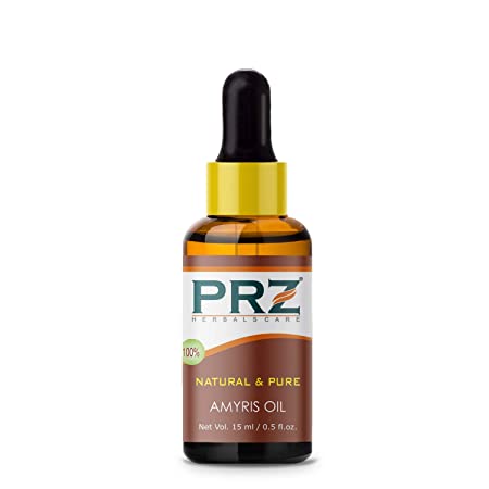 PRZ Amyris Essential Oil - Pure Natural Therapeutic Grade Oil for Skin Care & Hair Care, 15 ml X 2 YK13