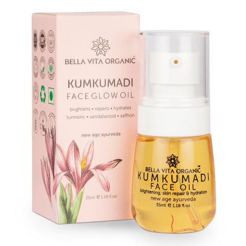 Bella Vita - 35ml X 2 Kumkumadi Face Glowing Oil For Skin Brightening, Repair and Dryness YK089