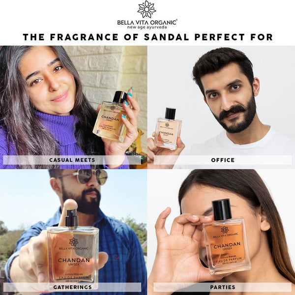Bella Vita - Chandan Unisex Perfume For Men & Women, 100 ml X 2 YK068