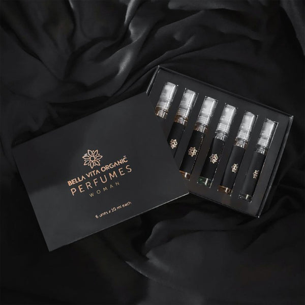 6 x 10 ml Bella Vita Organic - Luxury Perfumes Gift Set for Women , Sampler Pack Yk103