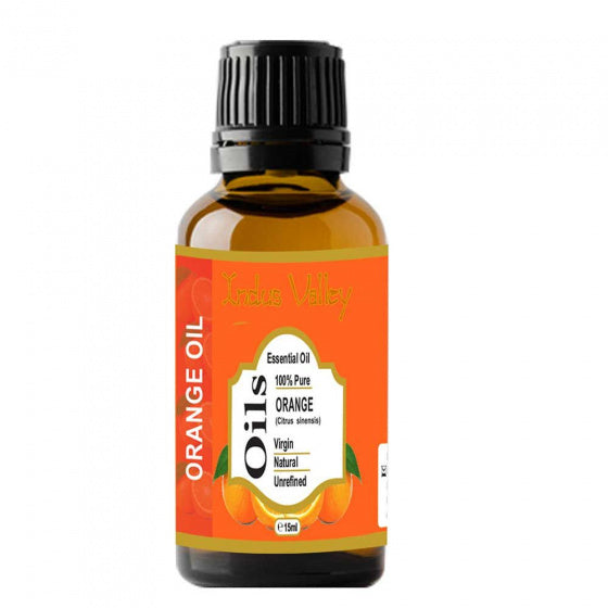 Indus Valley 100% Natural & Organic, Orange Essential Oil - 15 ml X 2 YK38