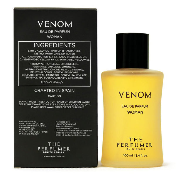 Bella Vita - Venom Perfume for Women Spicy and Fruity, 100 ml X 2 YK061
