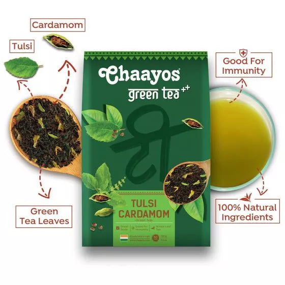 Buy Chaayos Premium Gift Hampers | Contains Turmeric Cinnamon & Lemongrass  Loose Green Tea Leaves | Loose Leaf Tea Set | Green Tea Gift Box Set | Gift  for Family | Luxury